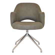 Lex Upholstered Trestle Armchairs (Set of 2)